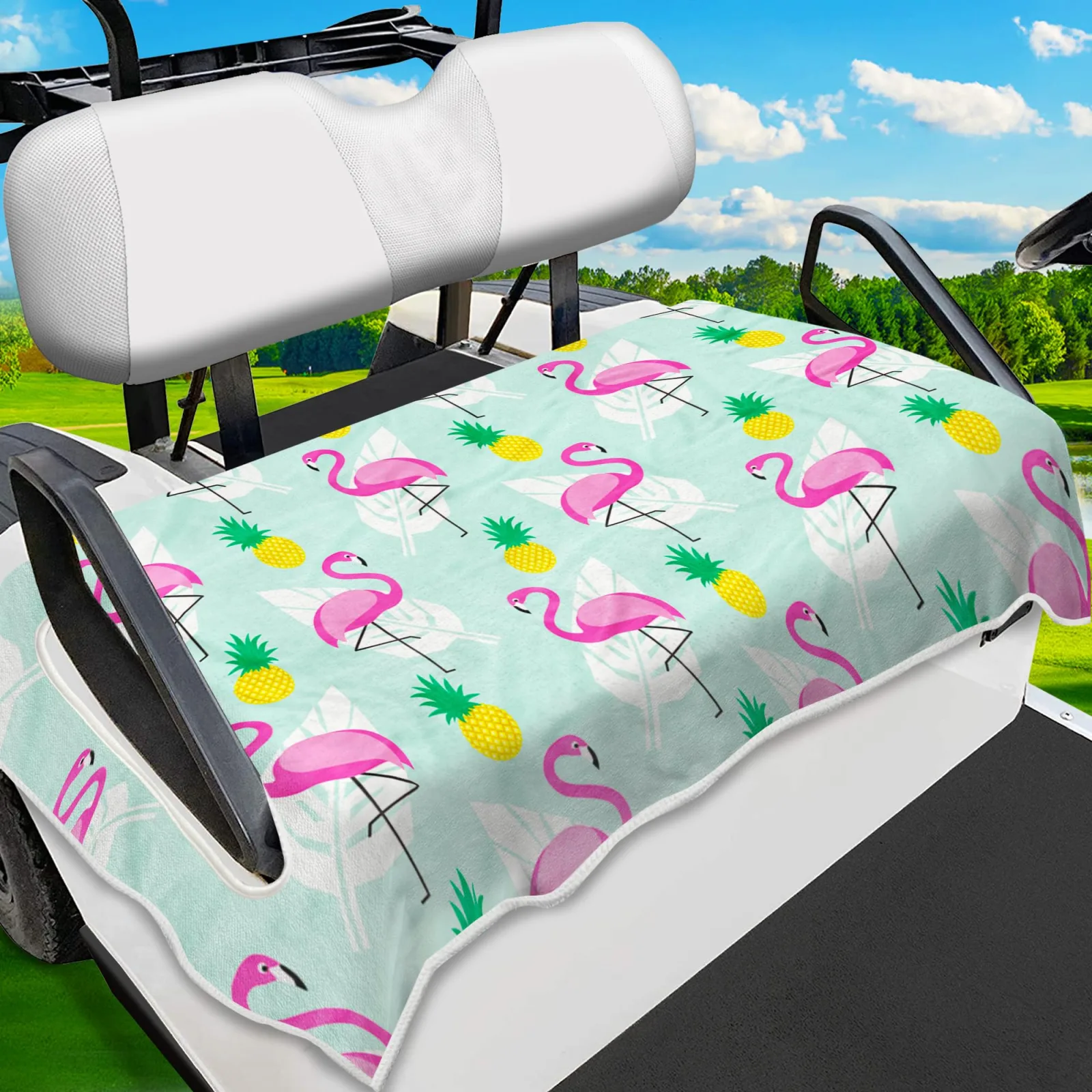 ENYORSEL Golf Cart Seat Cover Towel Blanket, 51 x 31 in