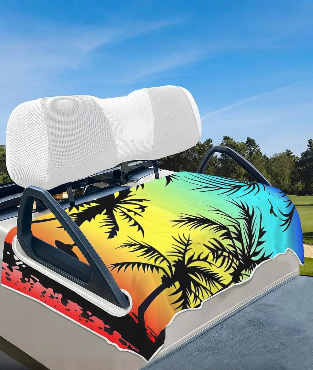 Btiztlla Microfiber Seat Cover for Most 2‑Seat Golf Carts