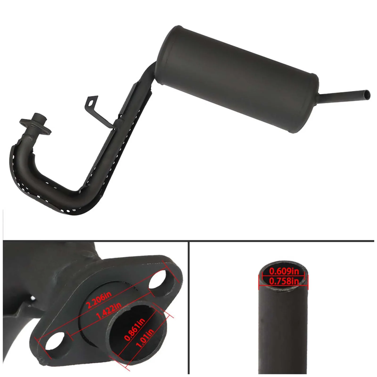 waltyotur Muffler for Club Car DS FE290 (1994-2014) WA-154640-931992-TUR image 2