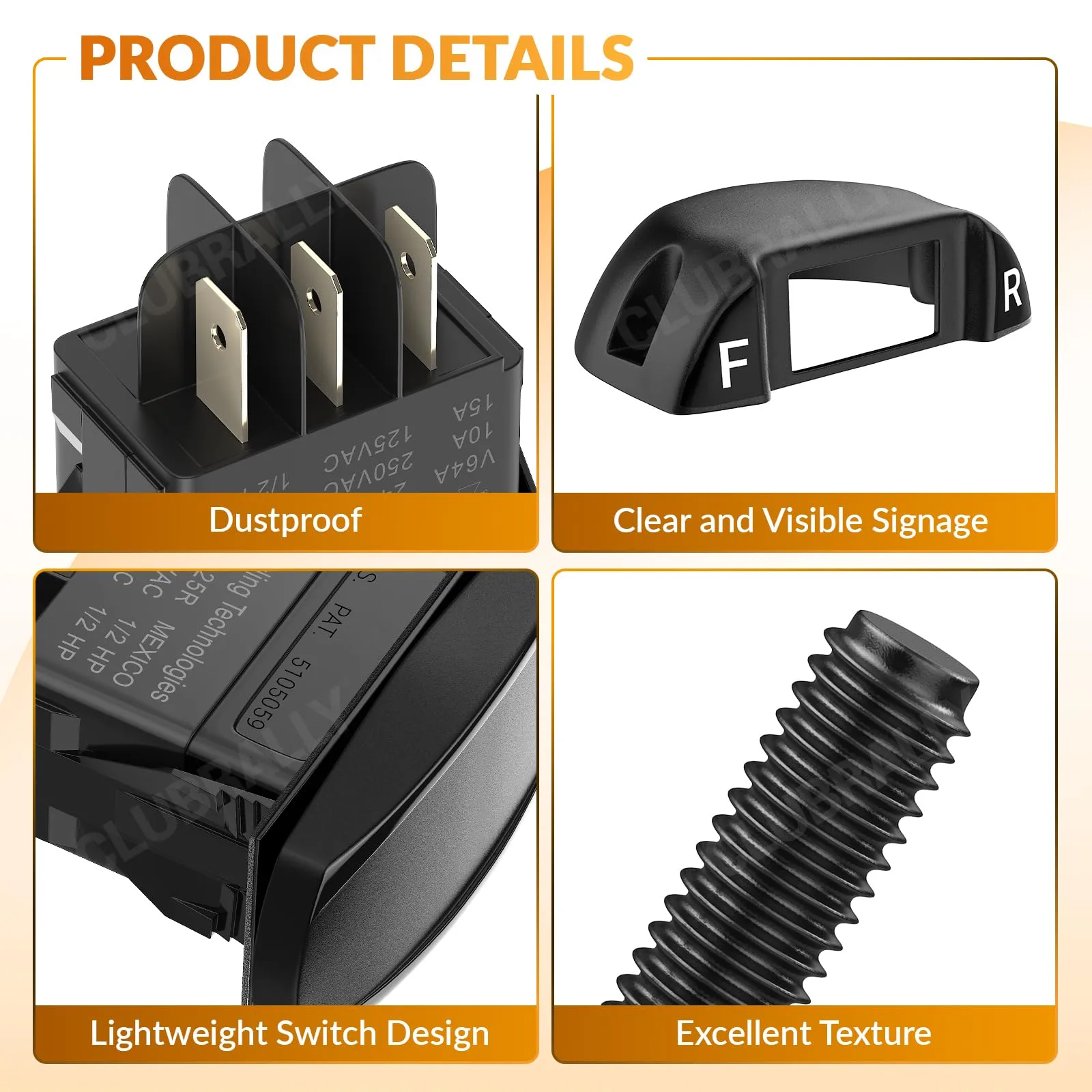 CLUBRALLY Forward/Reverse Switch Kit for Club Car image 2
