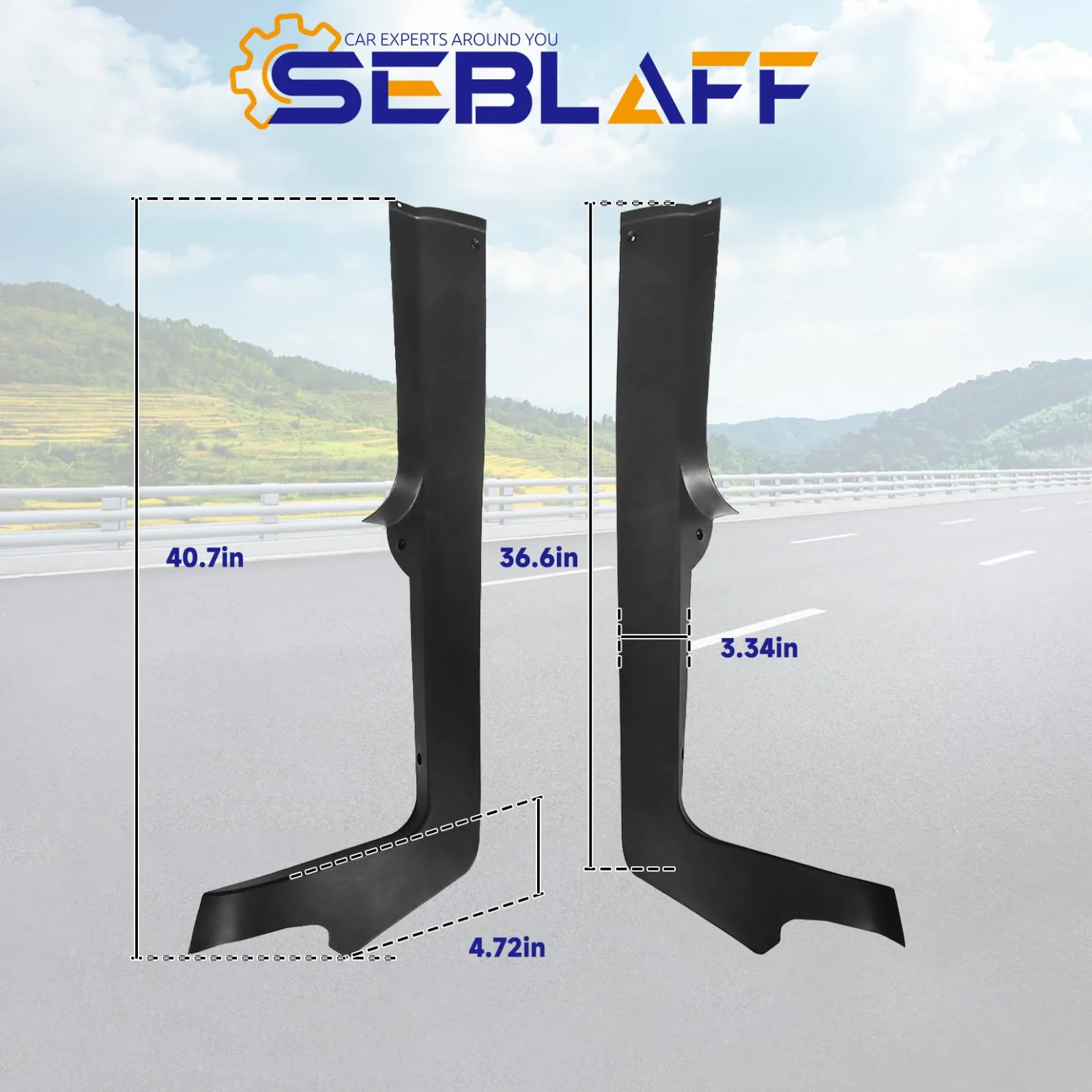 SEBLAFF Floormat Retainer Panel Set for Club Car image 3