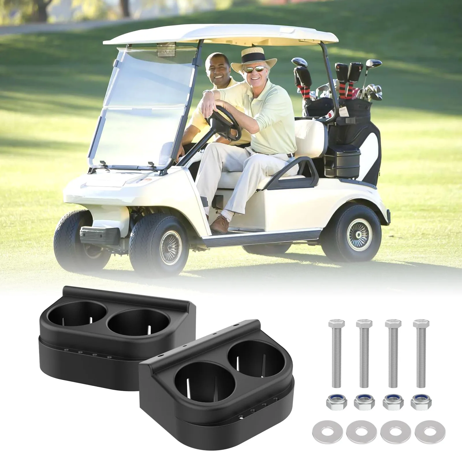 10L0L Dual Cup Holder Kit for Club Car DS 1993-Up image 2