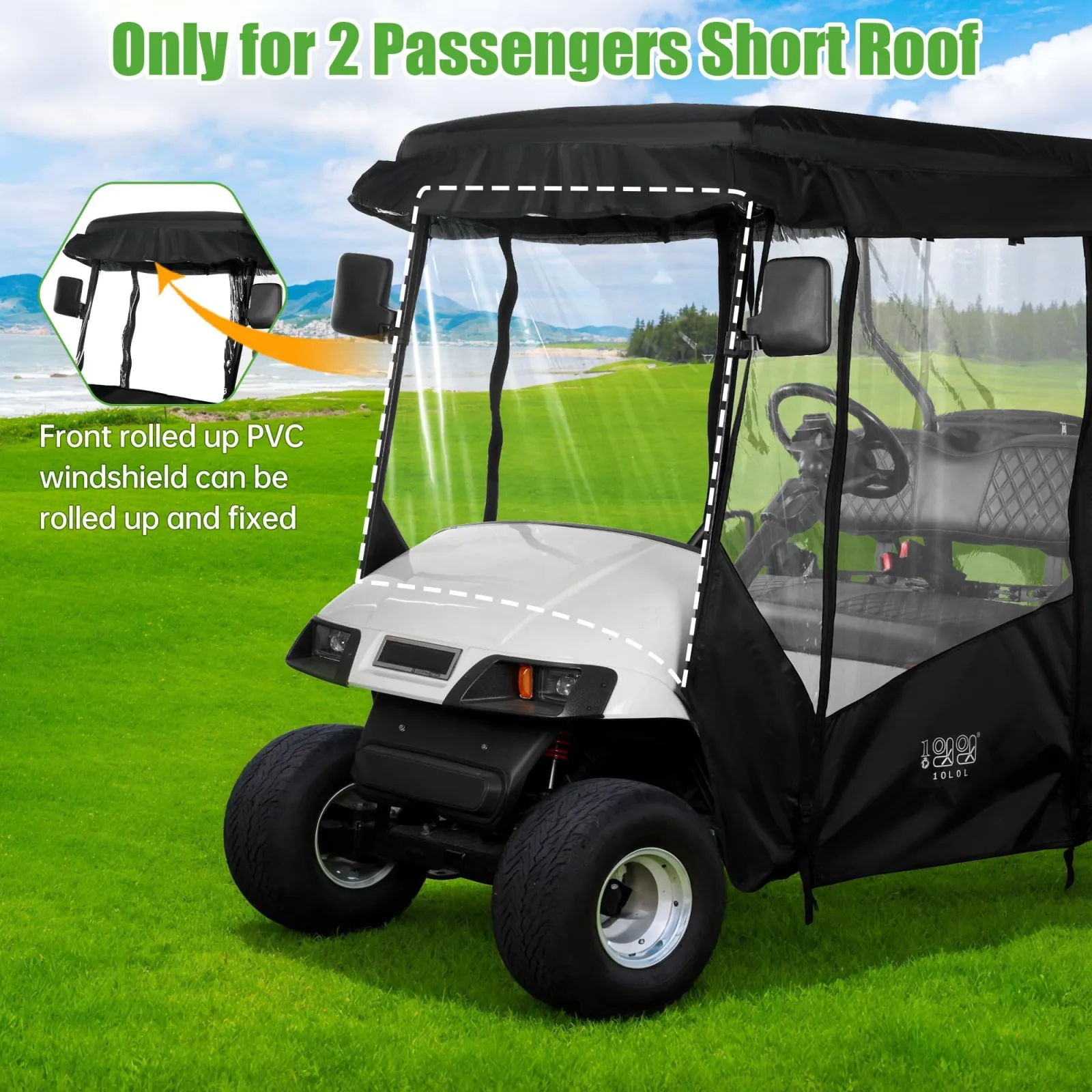 10L0L ACC55 Golf Cart Enclosure for Club Car and E-Z-GO image 3