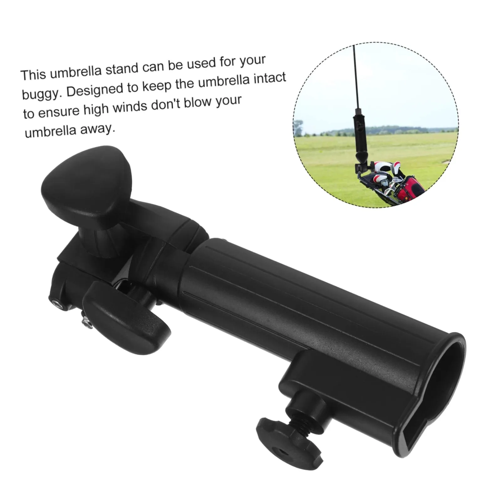 Adjustable Plastic Golf Cart Umbrella Holder image 2