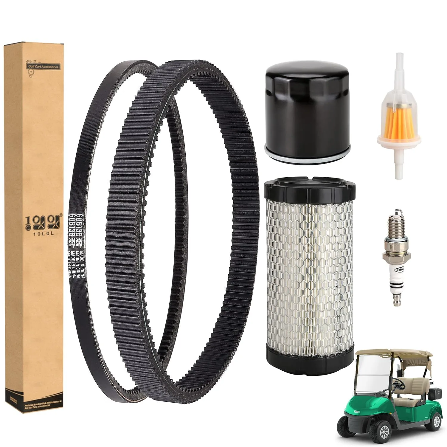 10L0L Tune-Up Kit and Belt Set for E-Z-GO RXV/TXT