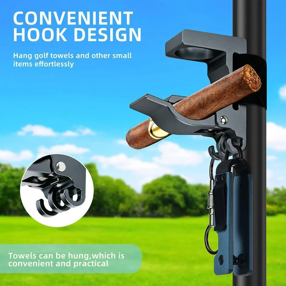 Generic Magnetic Golf Cart Holder Clip with 3 Hooks image 3