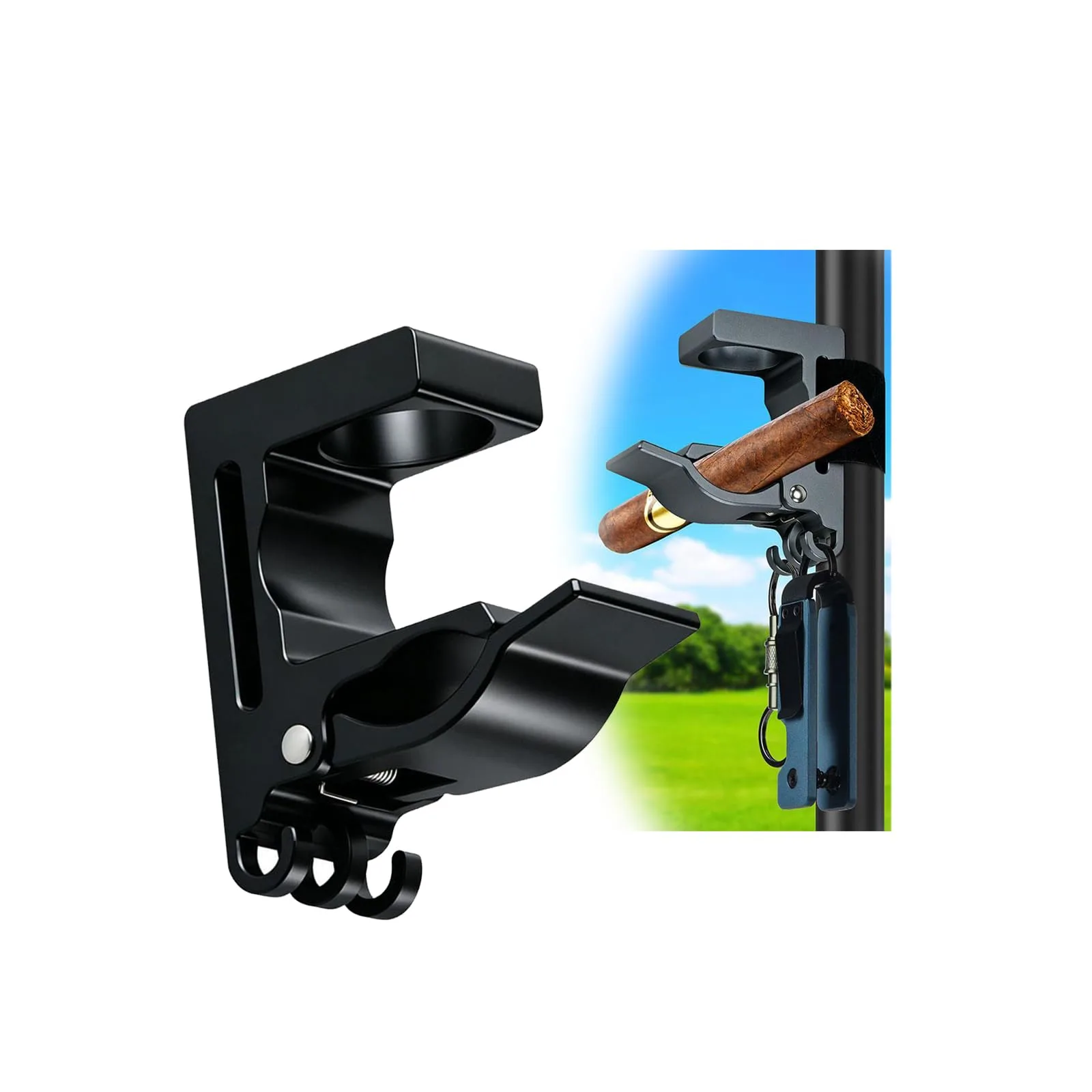 Generic Magnetic Golf Cart Holder Clip with 3 Hooks