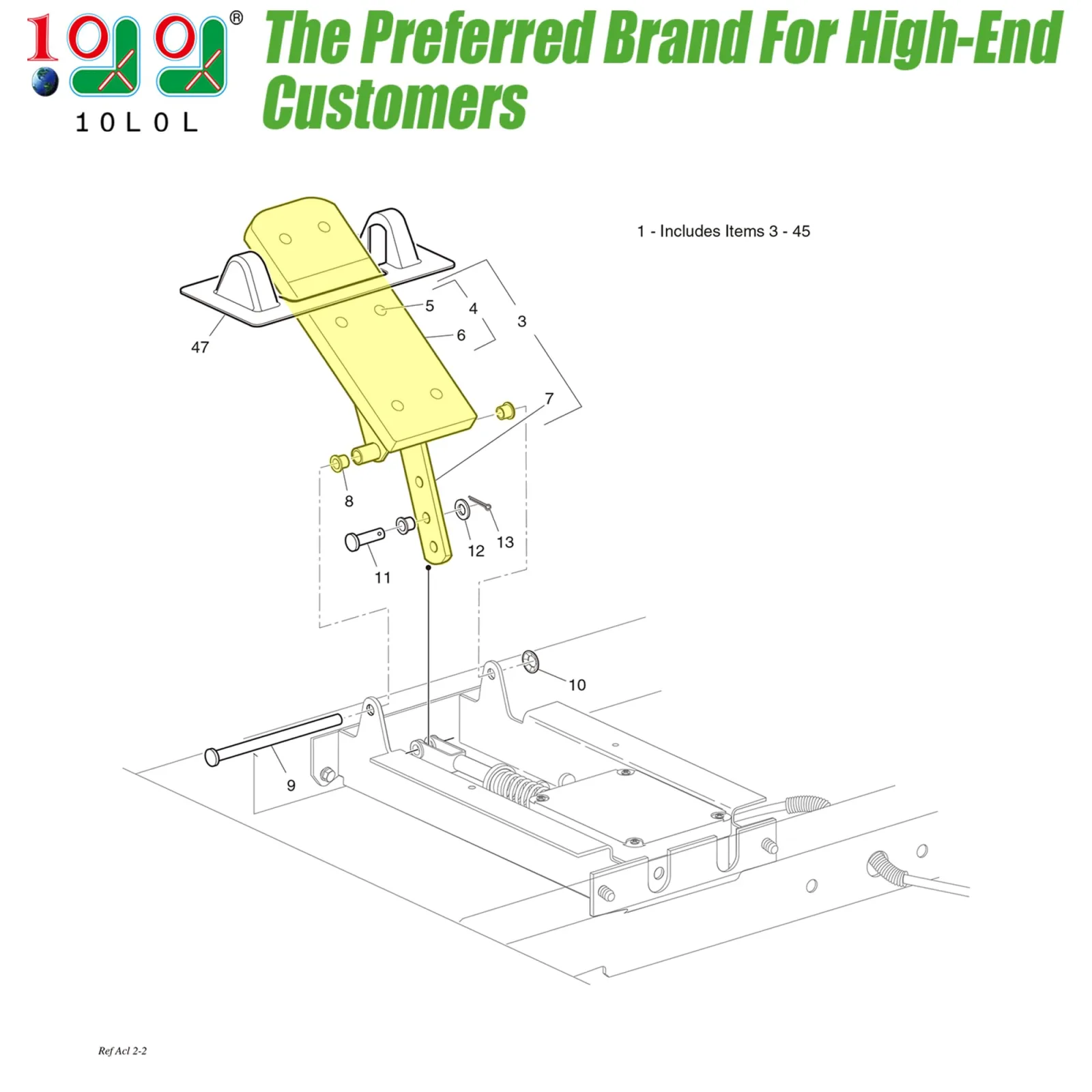 10L0L E-Z-GO TXT Marathon Pedal Pad Kit 25799-G01 image 2