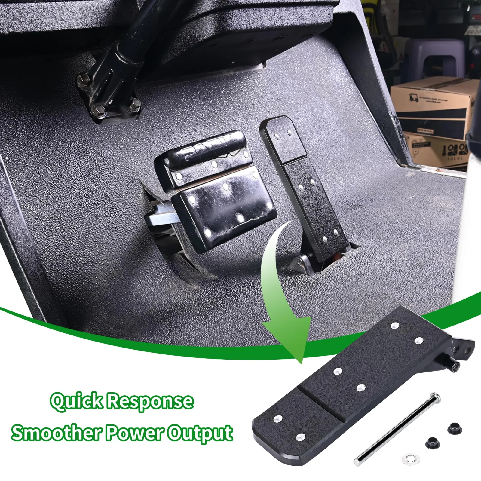 10L0L E-Z-GO TXT Marathon Pedal Pad Kit 25799-G01 image 3