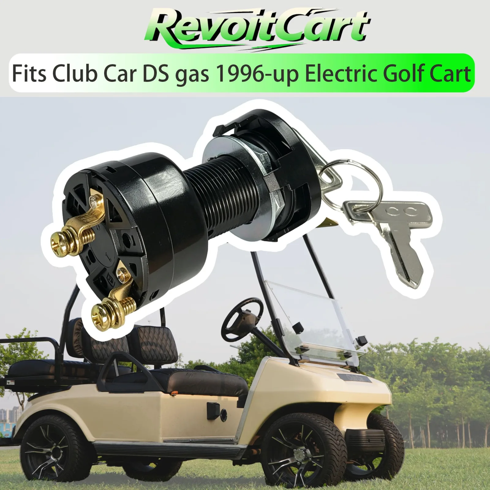RevoitCart Ignition Key Switch for Club Car DS 101826201 image 3