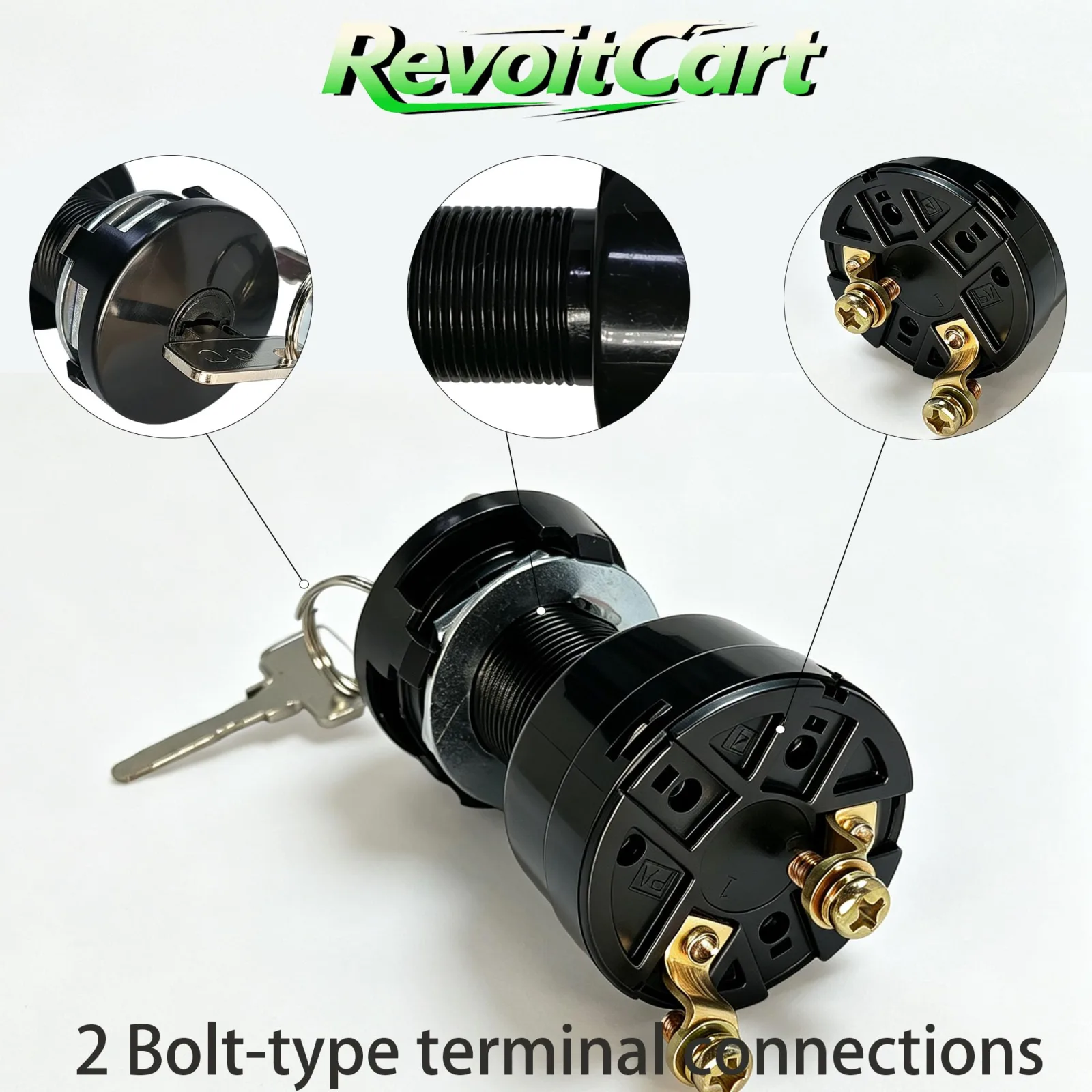 RevoitCart Ignition Key Switch for Club Car DS 101826201 image 4