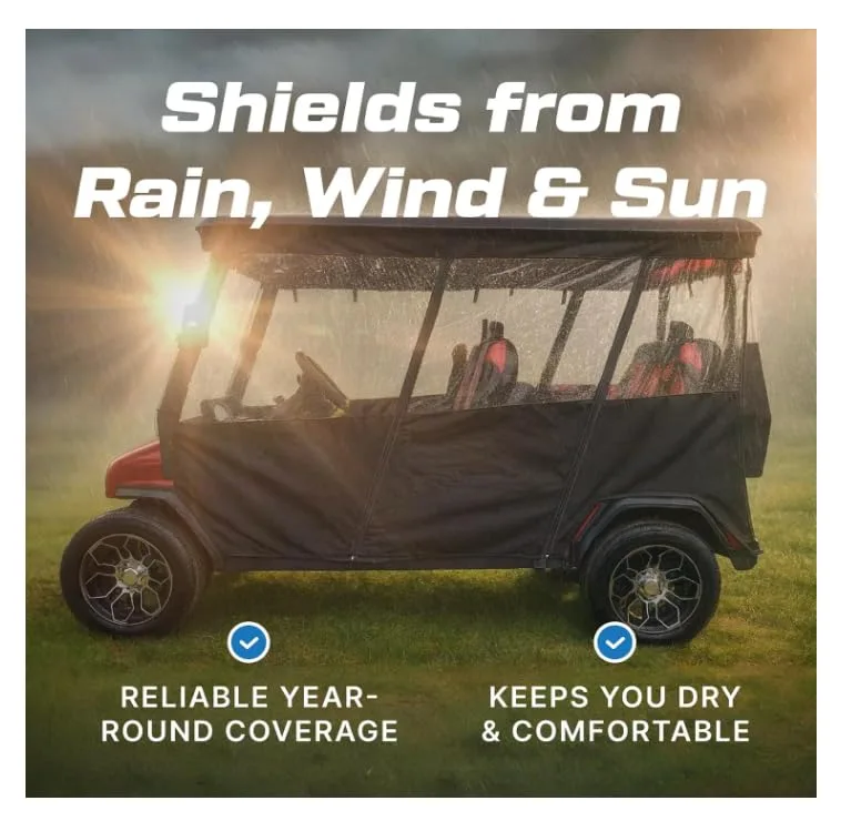 Evolution D5 Ranger & D5 Maverick Golf Cart Enclosure image 2
