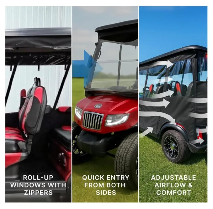 Evolution D5 Ranger & D5 Maverick Golf Cart Enclosure image 4