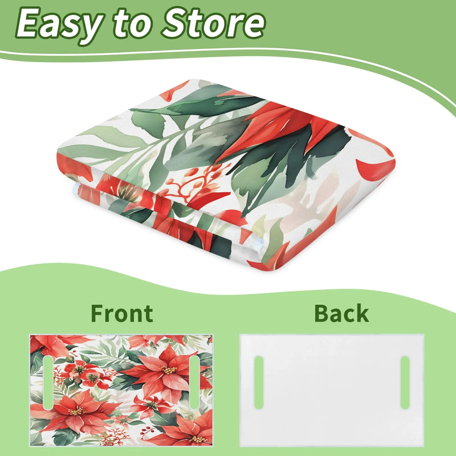 Tiveruda Pink Christmas Lily Golf Cart Seat Cover image 4