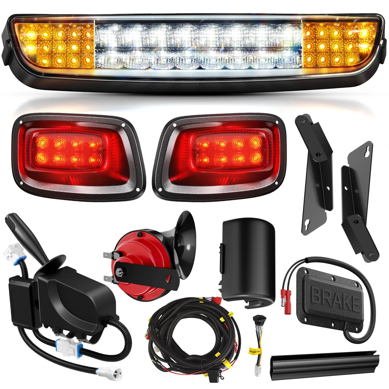 SUPGCPER EZGO TXT 12V Deluxe LED Light Bar Kit B0FSZRPV6T
