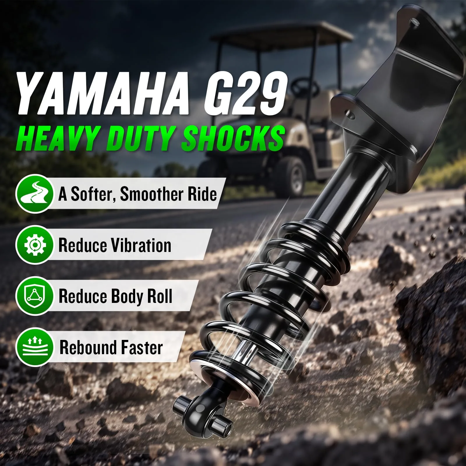 MUMPPRCE Front Shocks for Yamaha Drive G29, 2007-2016 image 3