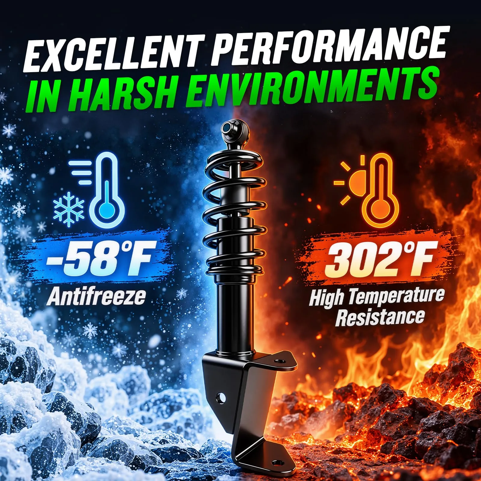 MUMPPRCE Front Shocks for Yamaha Drive G29, 2007-2016 image 4