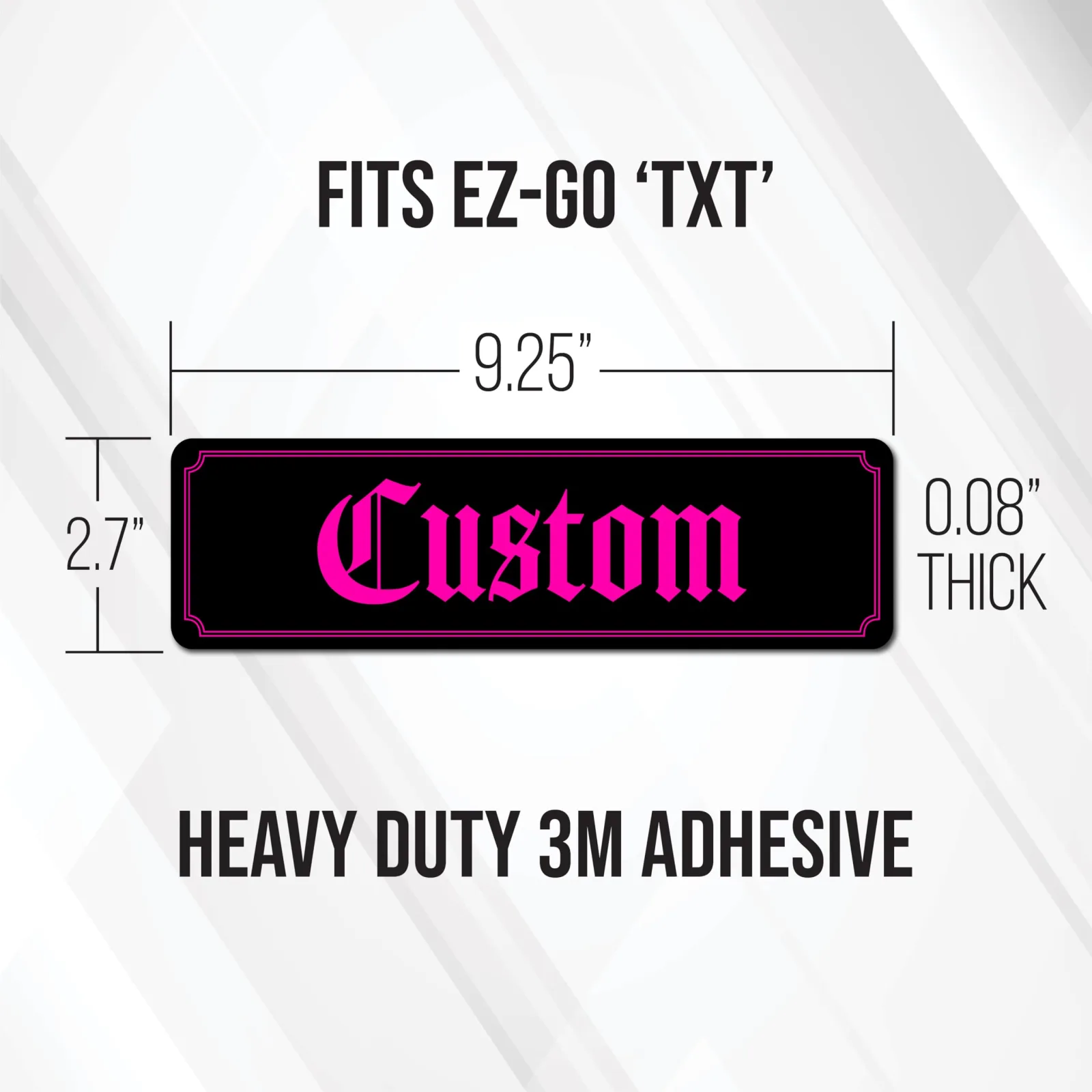 Custom Gimme Golf USA Name Plate for E-Z-GO TXT image 4