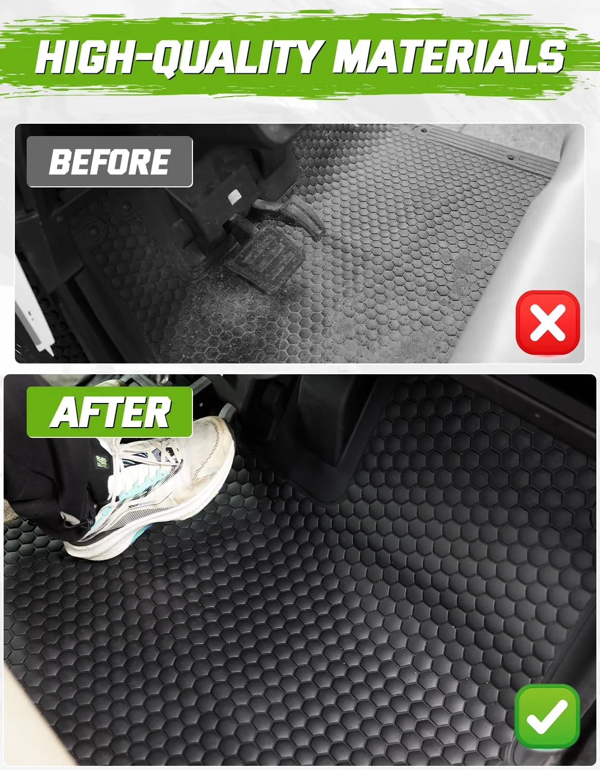 CYOOYC Front Floor Mat for E-Z-GO RXV, Valor & Elite image 3