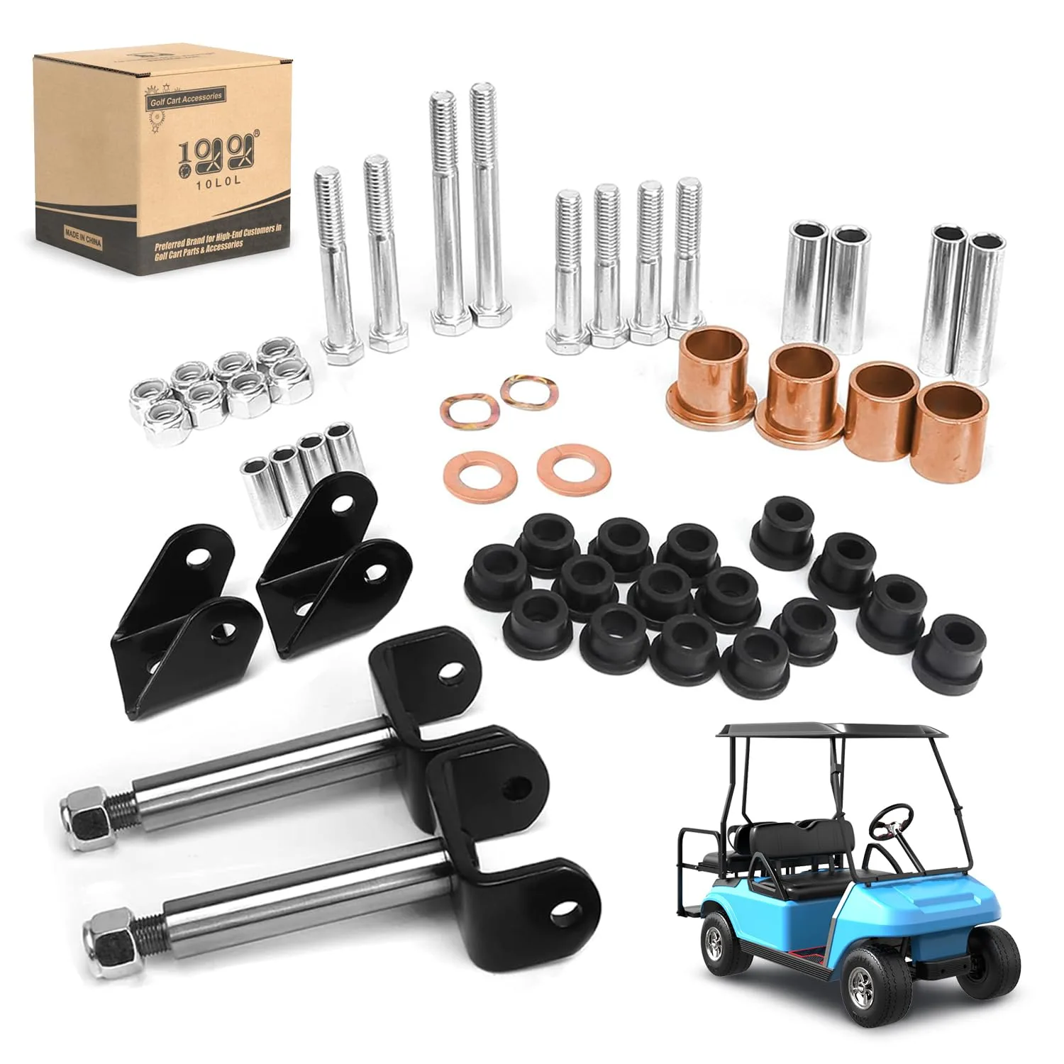 10L0L Front King Pin Repair Kit for Club Car DS 1993+