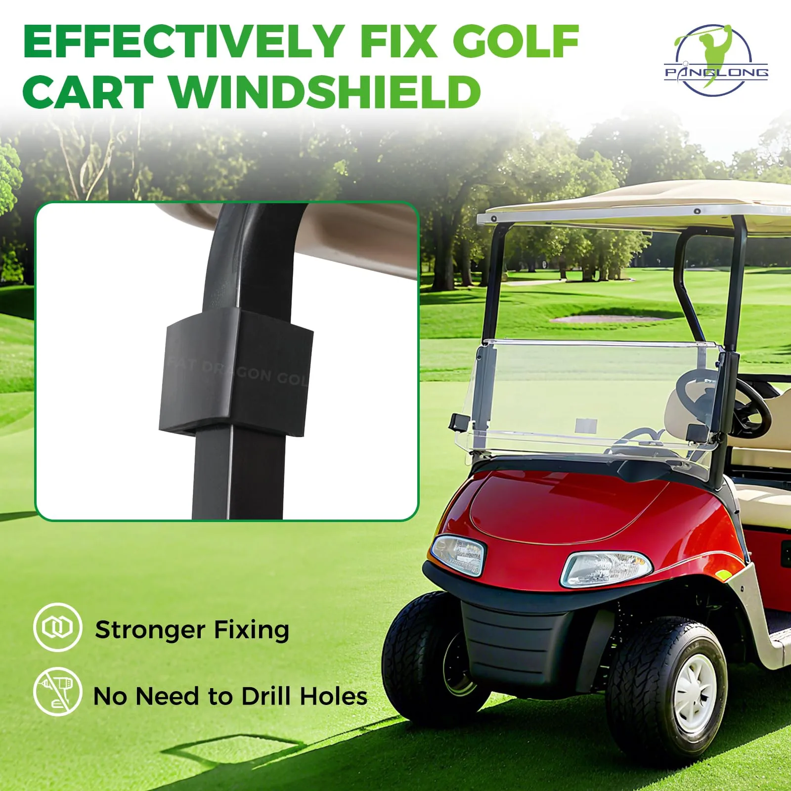 Panglong FDG-126 Windshield Clips for E-Z-GO RXV image 3