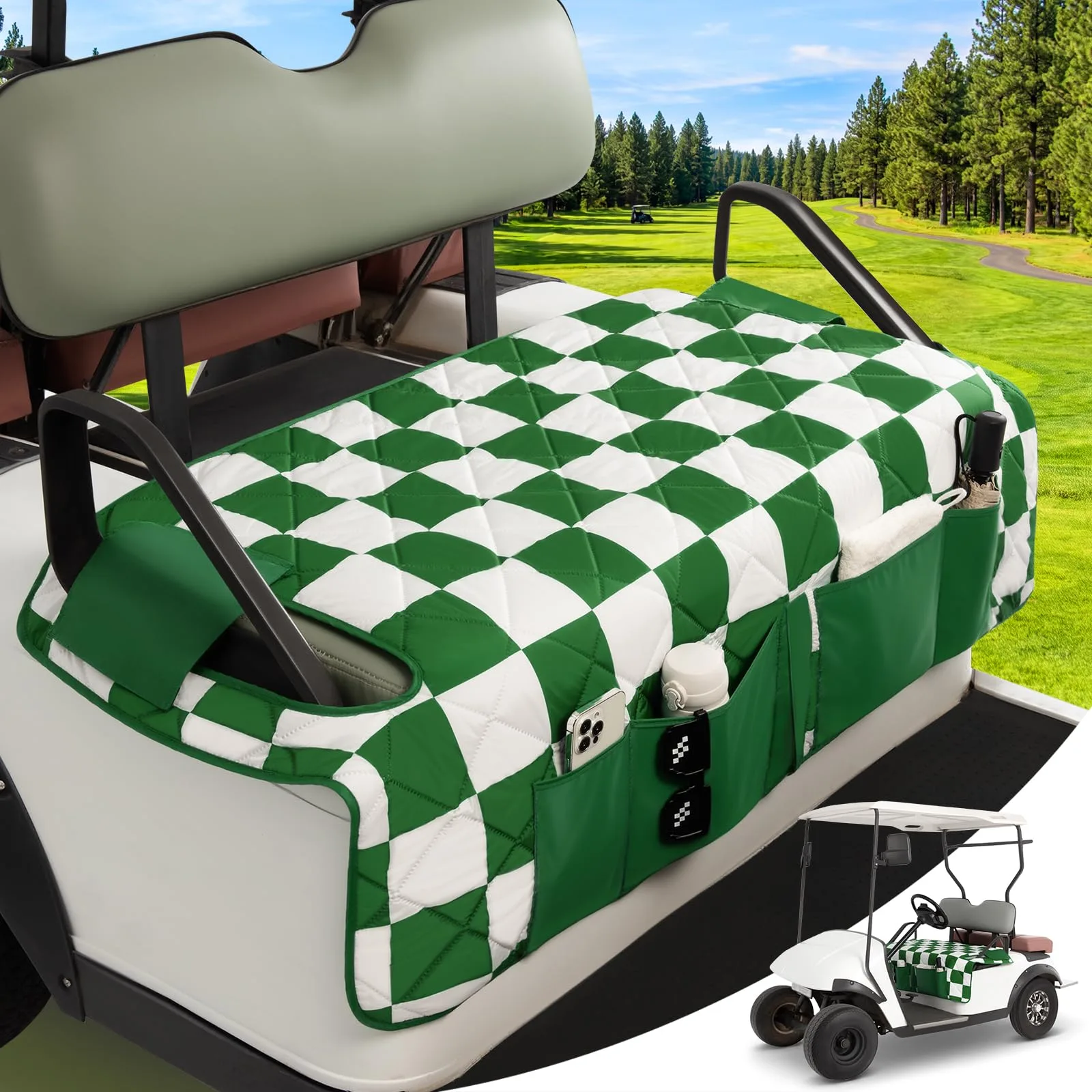 Tecoom GFSCUN Golf Cart Seat Cover Blanket