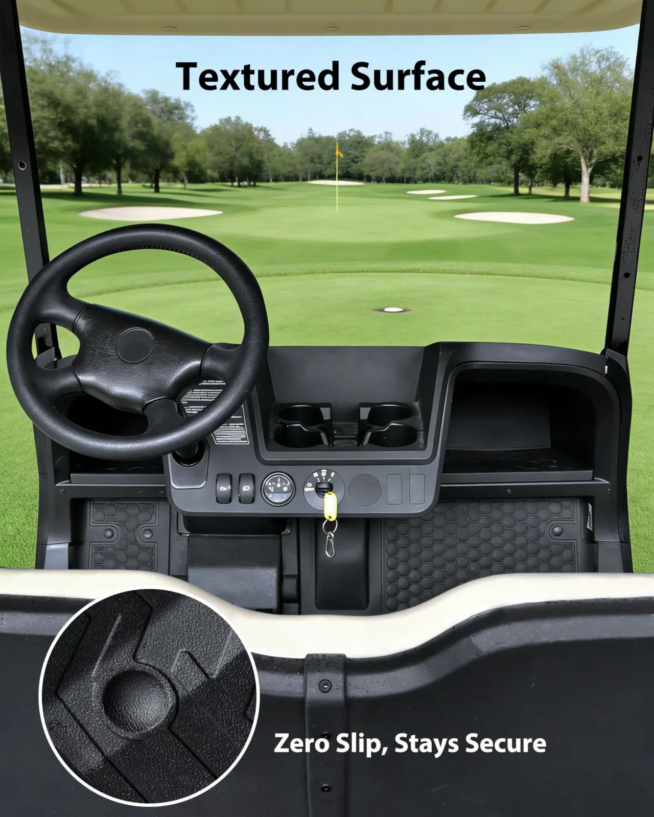 SAUTVS TPE Dash Mats for E-Z-GO RXV and Valor image 3