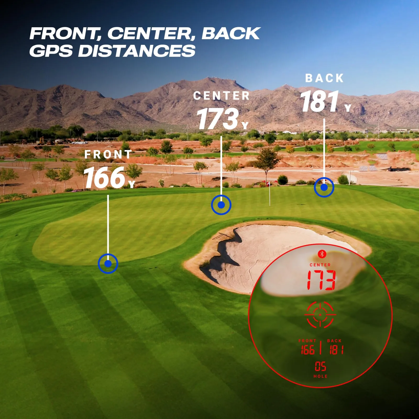 Blue Tees Golf Captain Air Rangefinder RF-CA-G-G — 6X, 1000 yd image 3
