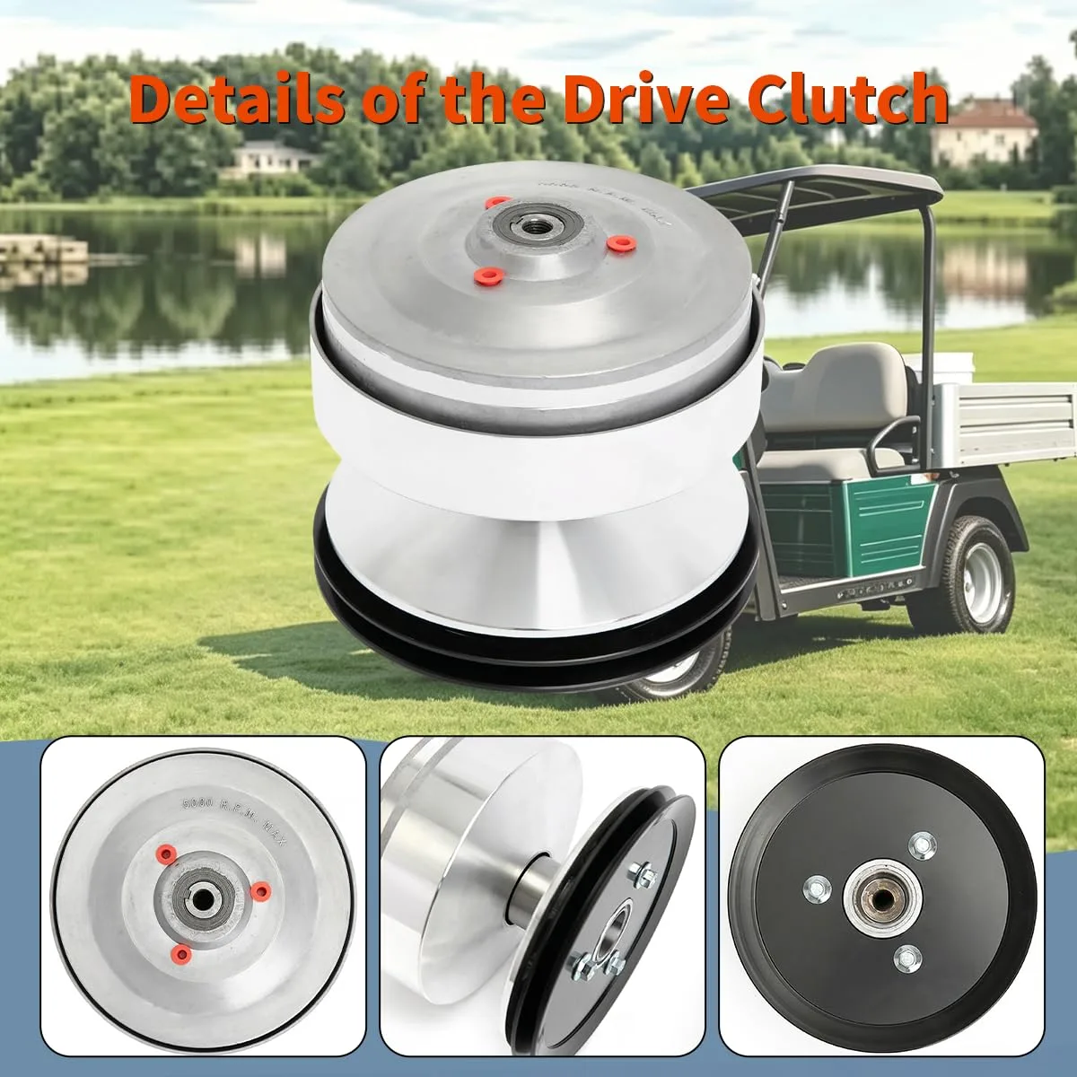 SFriding Club Car DS & Precedent Clutch and Belt Kit image 4