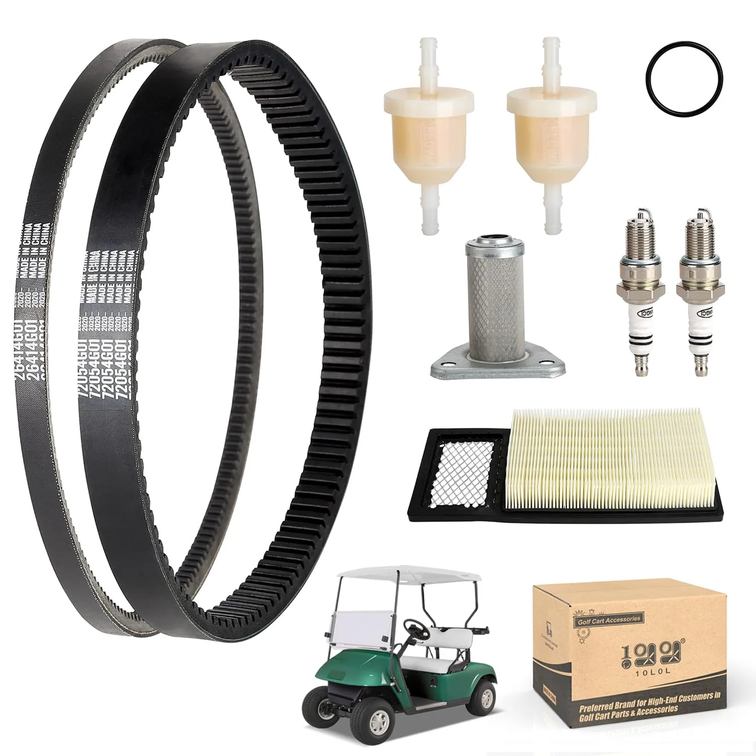 10L0L E-Z-GO TXT Tune-Up and Belt Kit 1994-2005