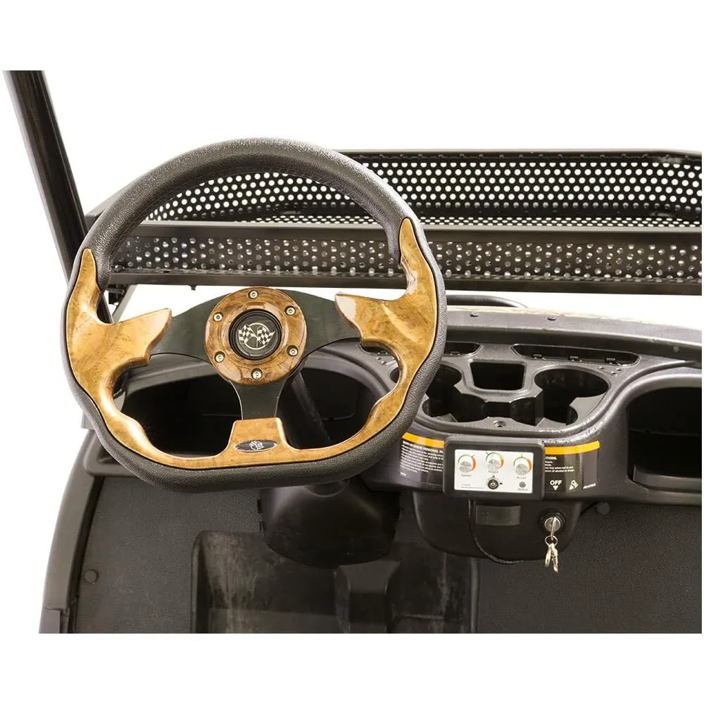 GTW 12.5-Inch Woodgrain Steering Wheel for Yamaha Golf Carts image 4