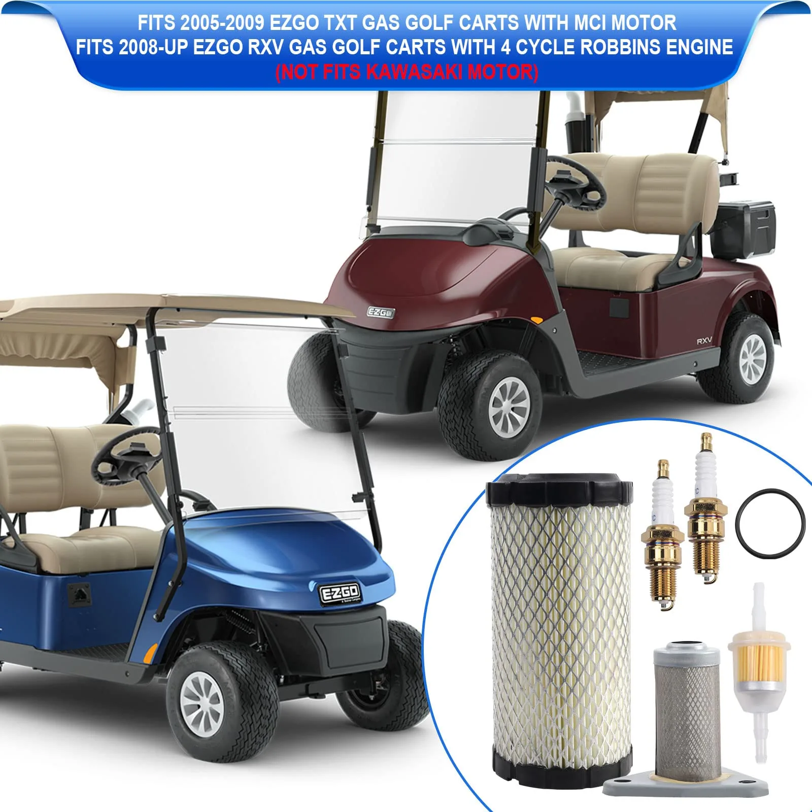 Roykaw 72084G01 Tune-Up Kit for E-Z-GO Gas Golf Carts image 3