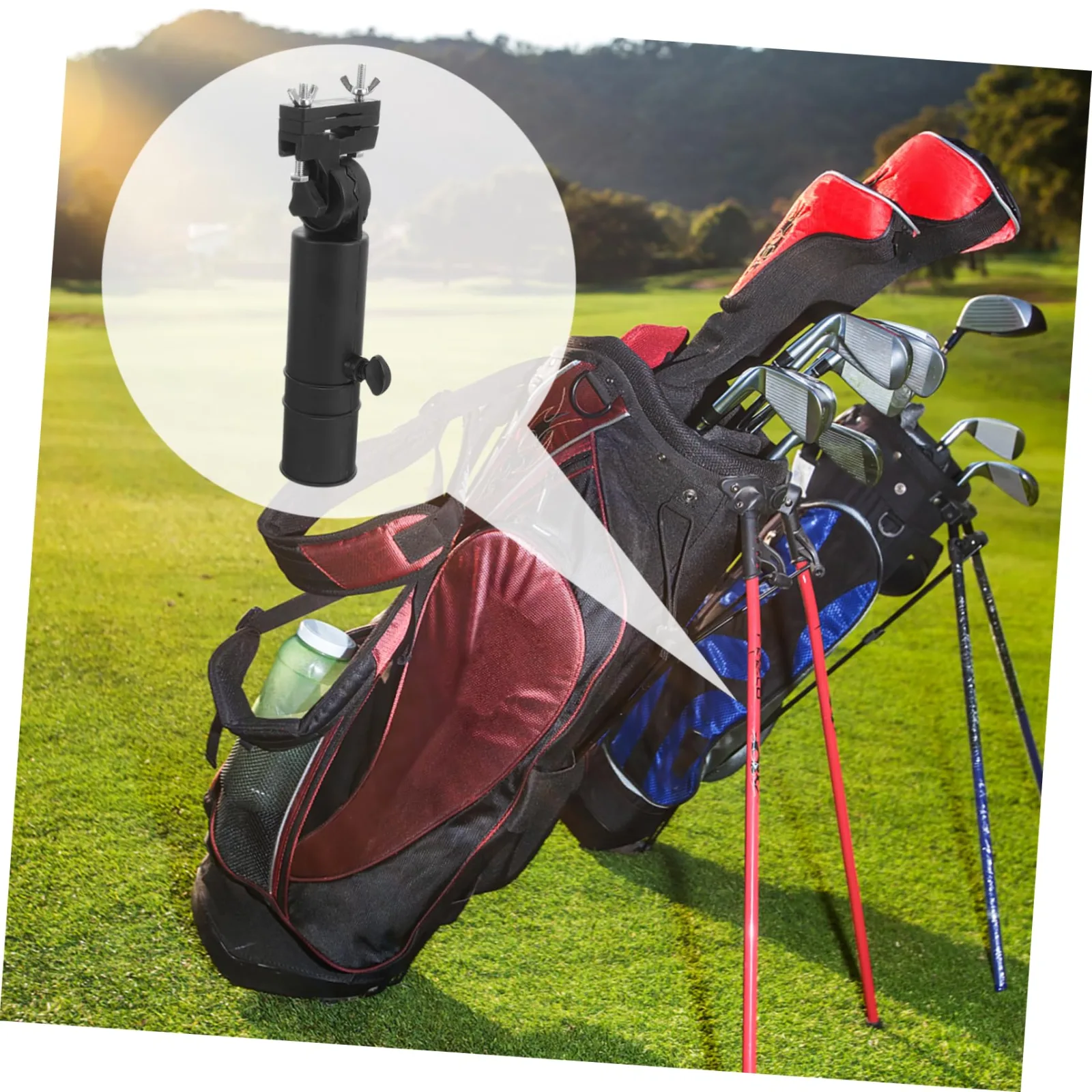 WOONEKY Adjustable Golf Cart Umbrella Holder image 2