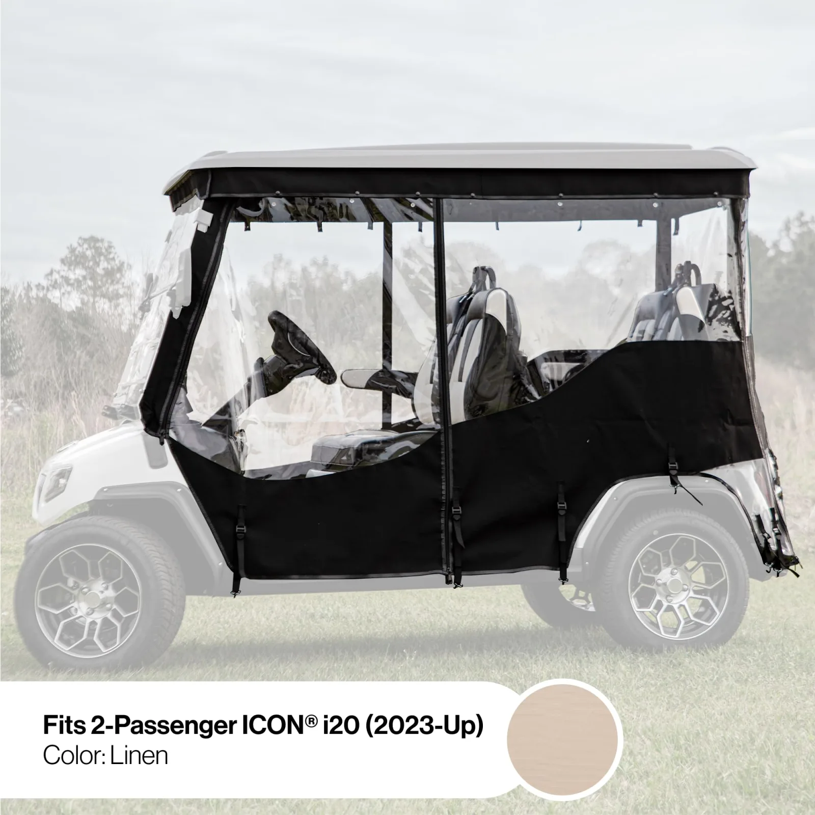 RED DOT Enclosure for ICON i20 2-Passenger Golf Cars image 3