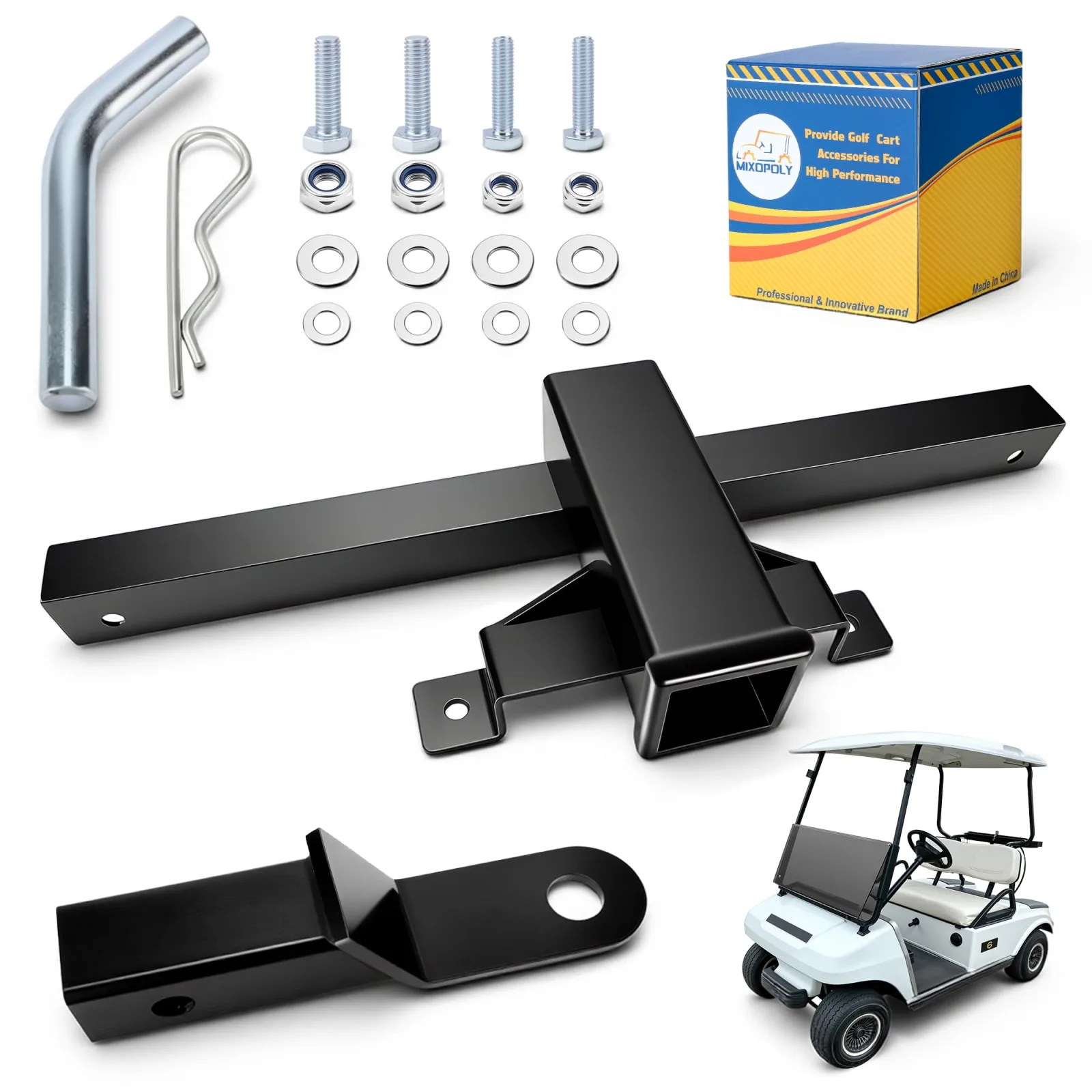 Mixopoly Rear Trailer Hitch for Club Car DS 1981+