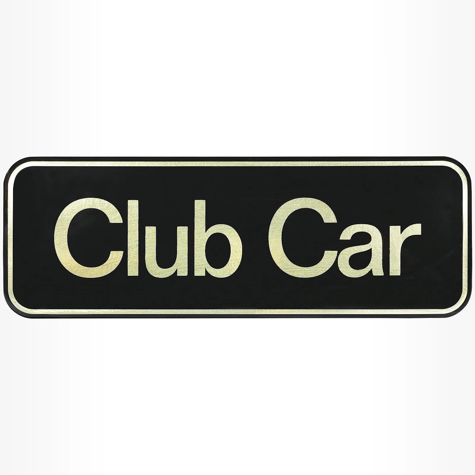 DRIVE UP Black Gold Name Plate for Club Car Tempo