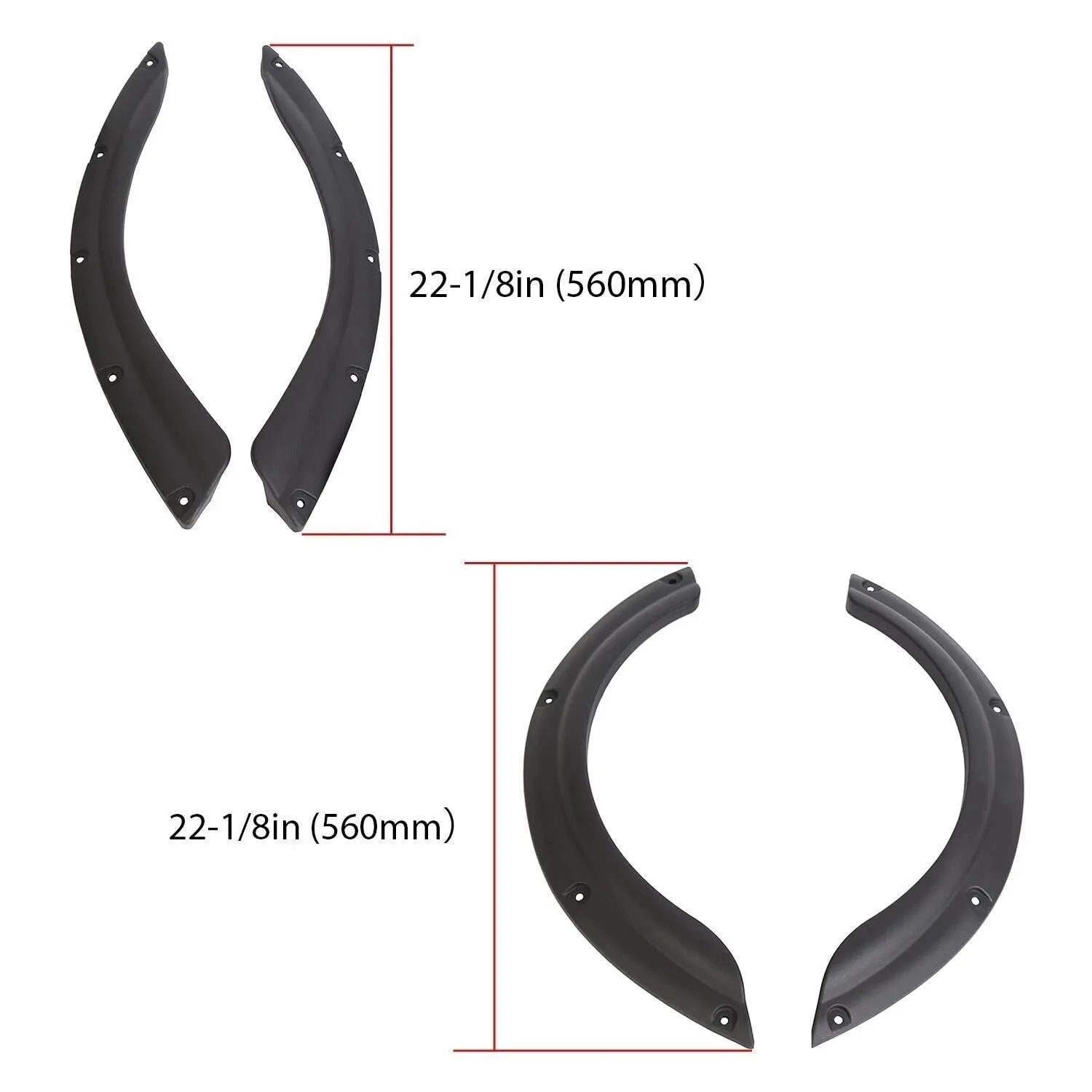 Generic PRI10936 Fender Flares Set for Yamaha Drive G29 (2007-2016) image 2