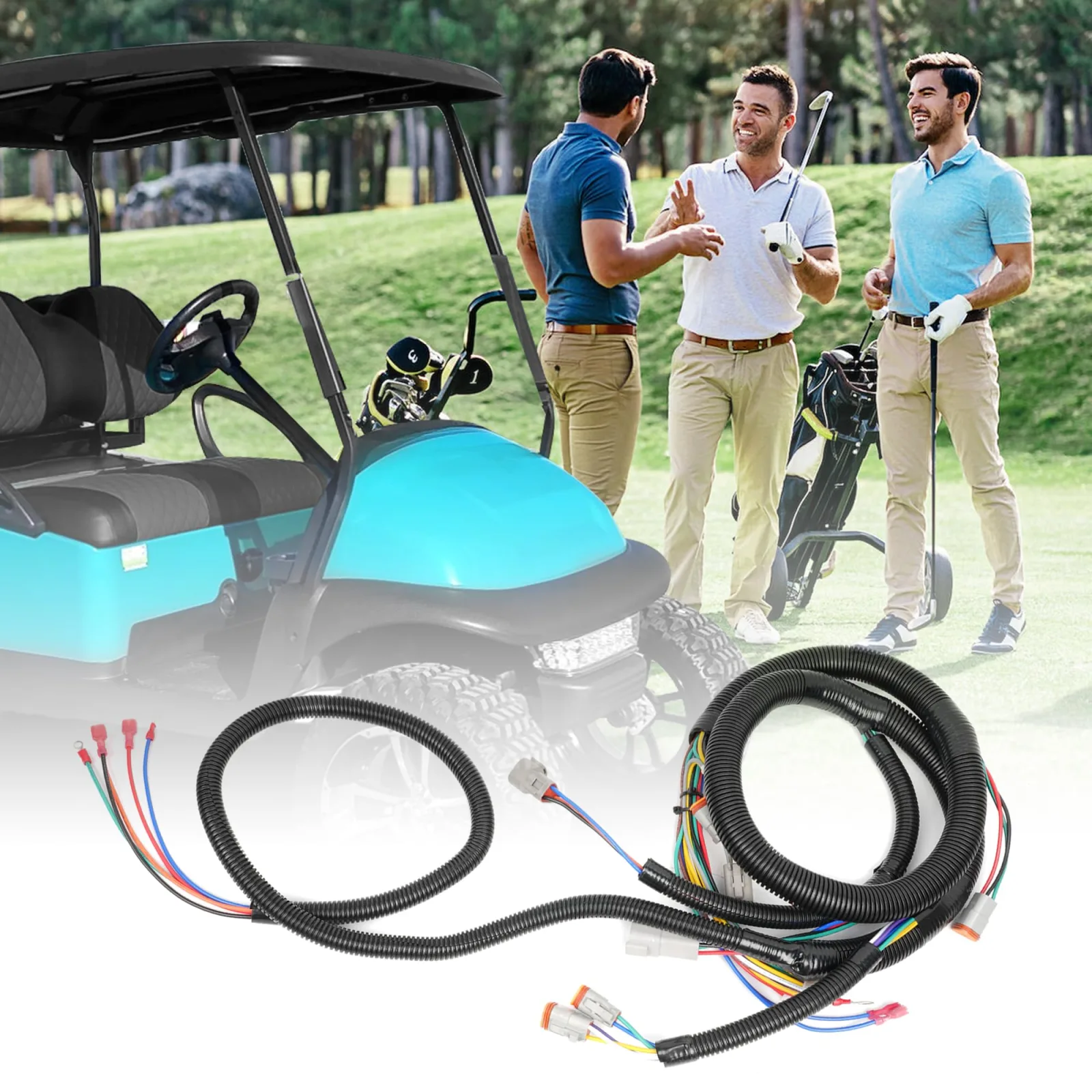 10L0L Control Wiring Harness for Club Car DS 2001-2005 image 4