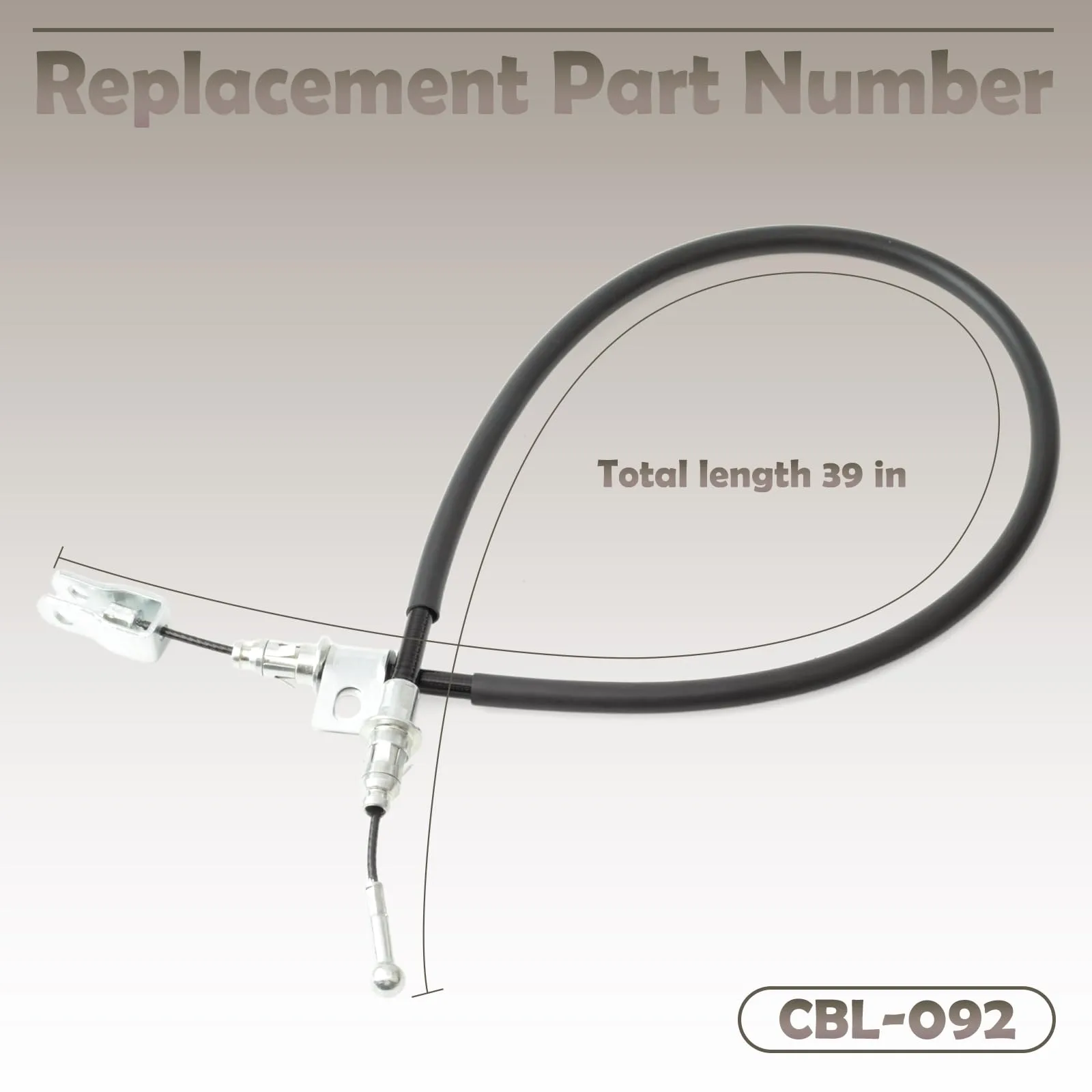 VAINELY CBL-092 Brake Cable for Club Car Precedent image 4