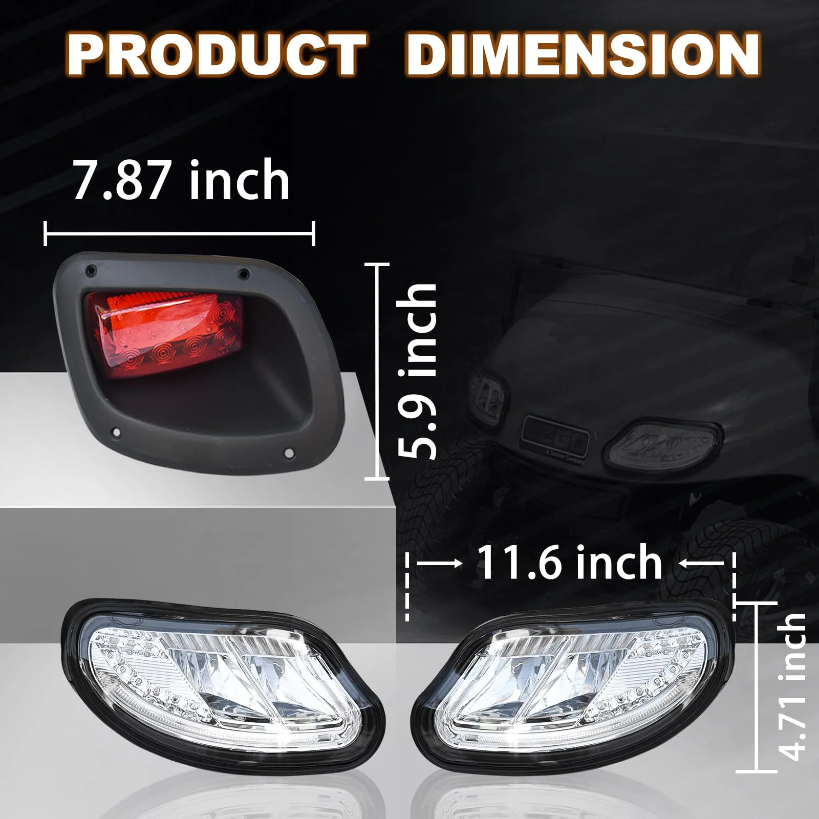 Orle Oko LED Light Kit for E-Z-GO Freedom, TXT & T48 image 2