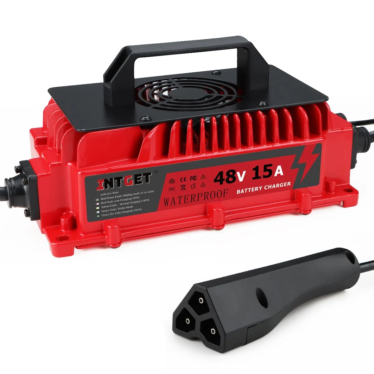 INTGET 48V 15A Charger for EZGO RXV and TXT