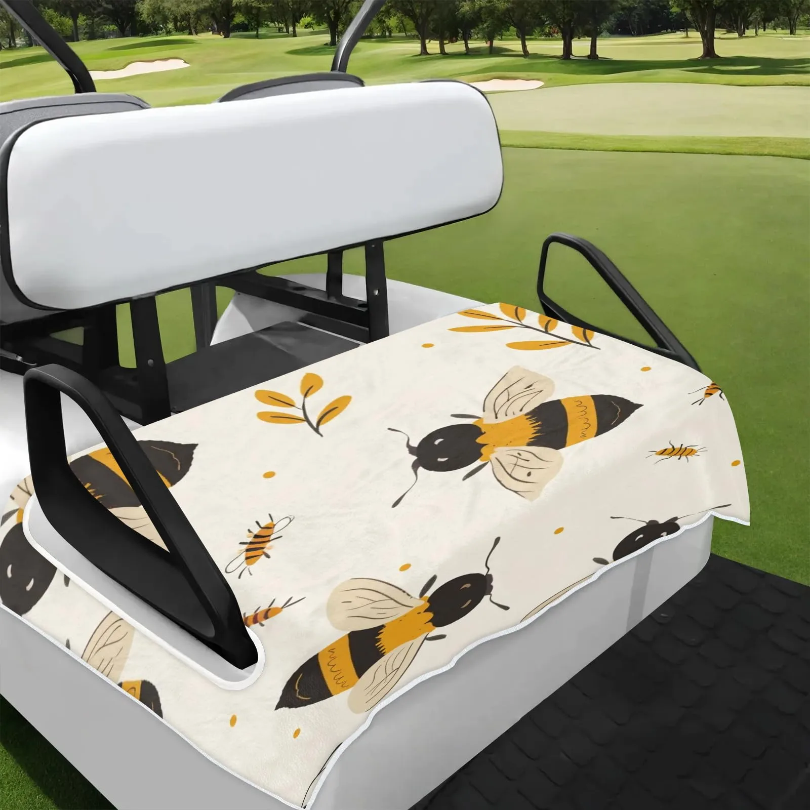 Tiveruda 51" x 31" Universal Golf Cart Double Seat Cover - Polyester