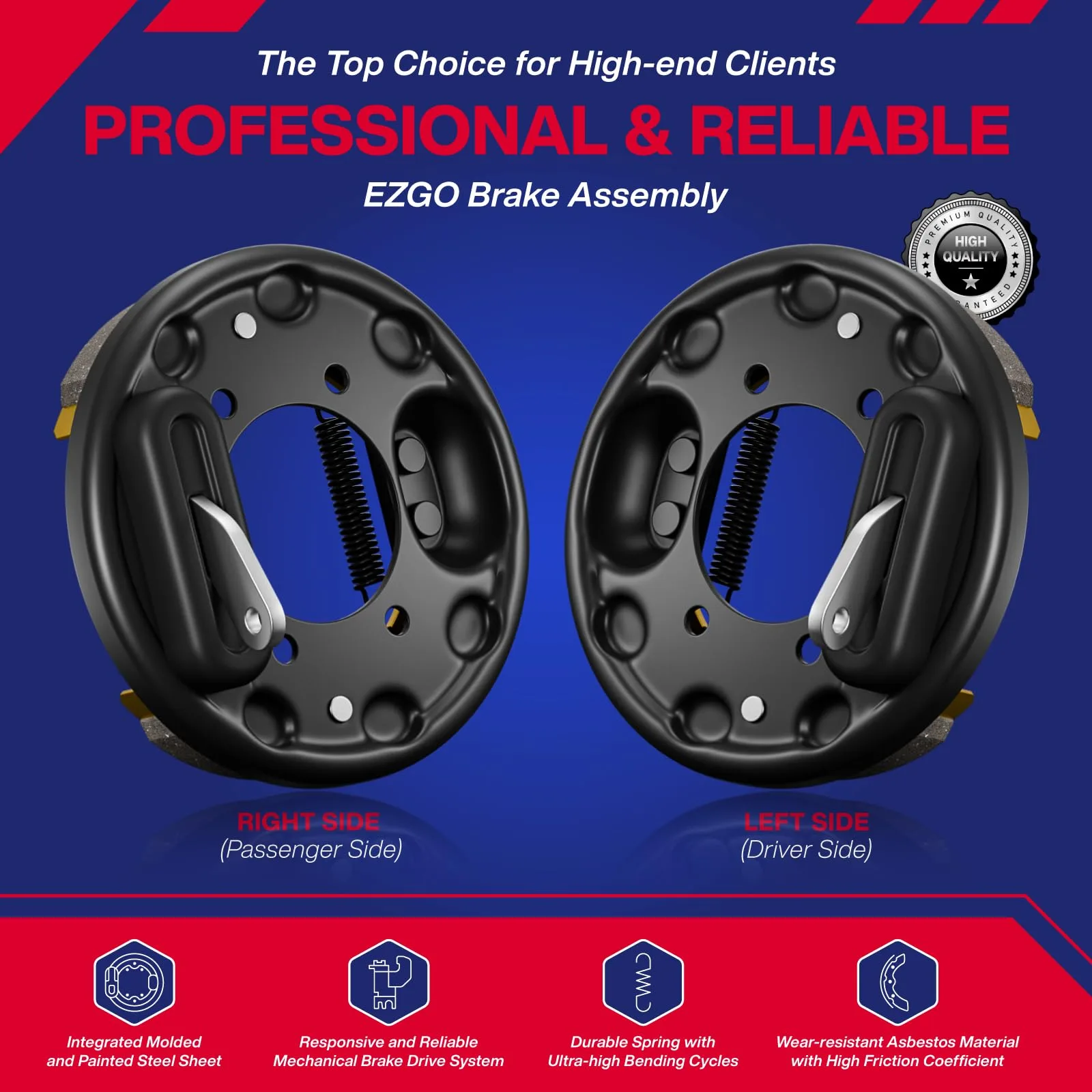 SUPGCPER Brake Assembly for EZGO TXT and Yamaha G14-G22 image 2
