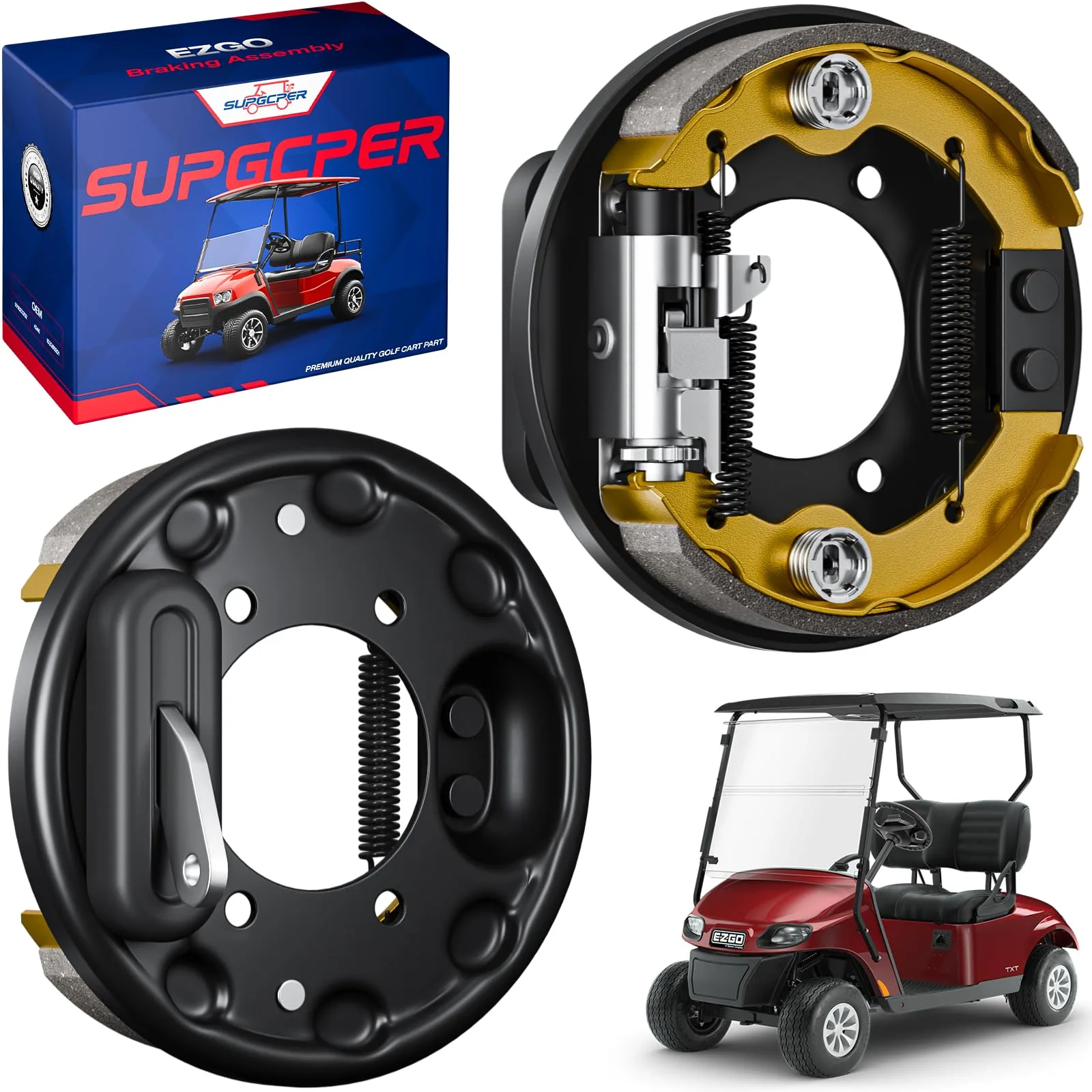 SUPGCPER Brake Assembly for EZGO TXT and Yamaha G14-G22