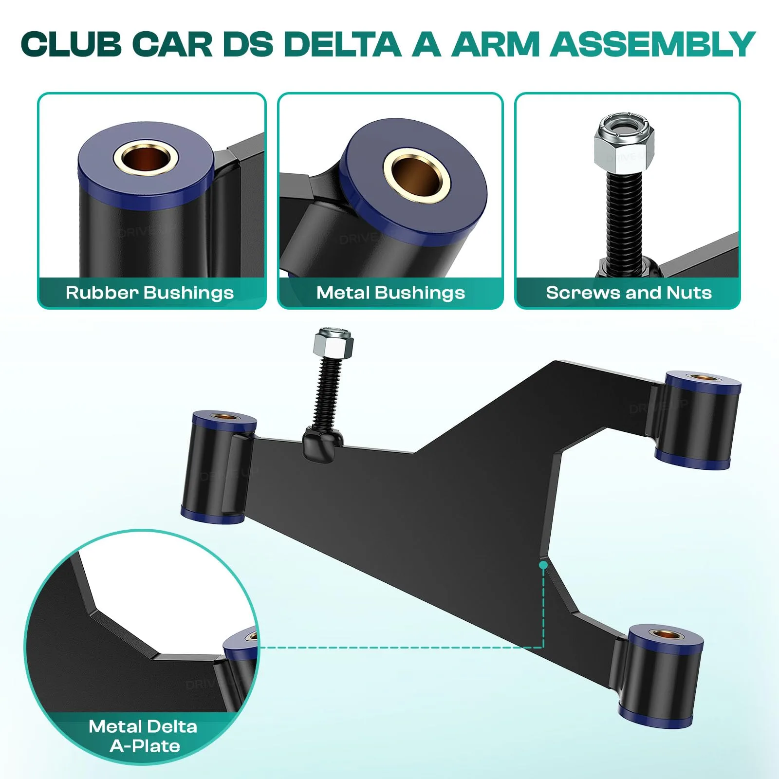 DRIVE UP Delta A-Plate Sub Assembly DU00013 for Club Car DS (1993+) image 3