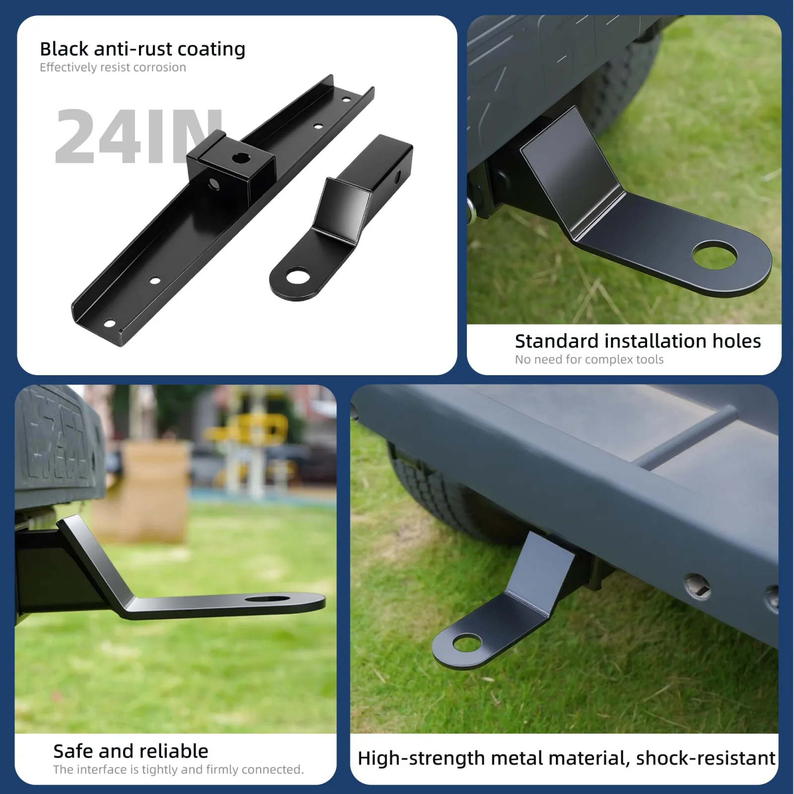 Mixopoly Trailer Hitch for E-Z-GO TXT and Medalist Golf Carts image 3