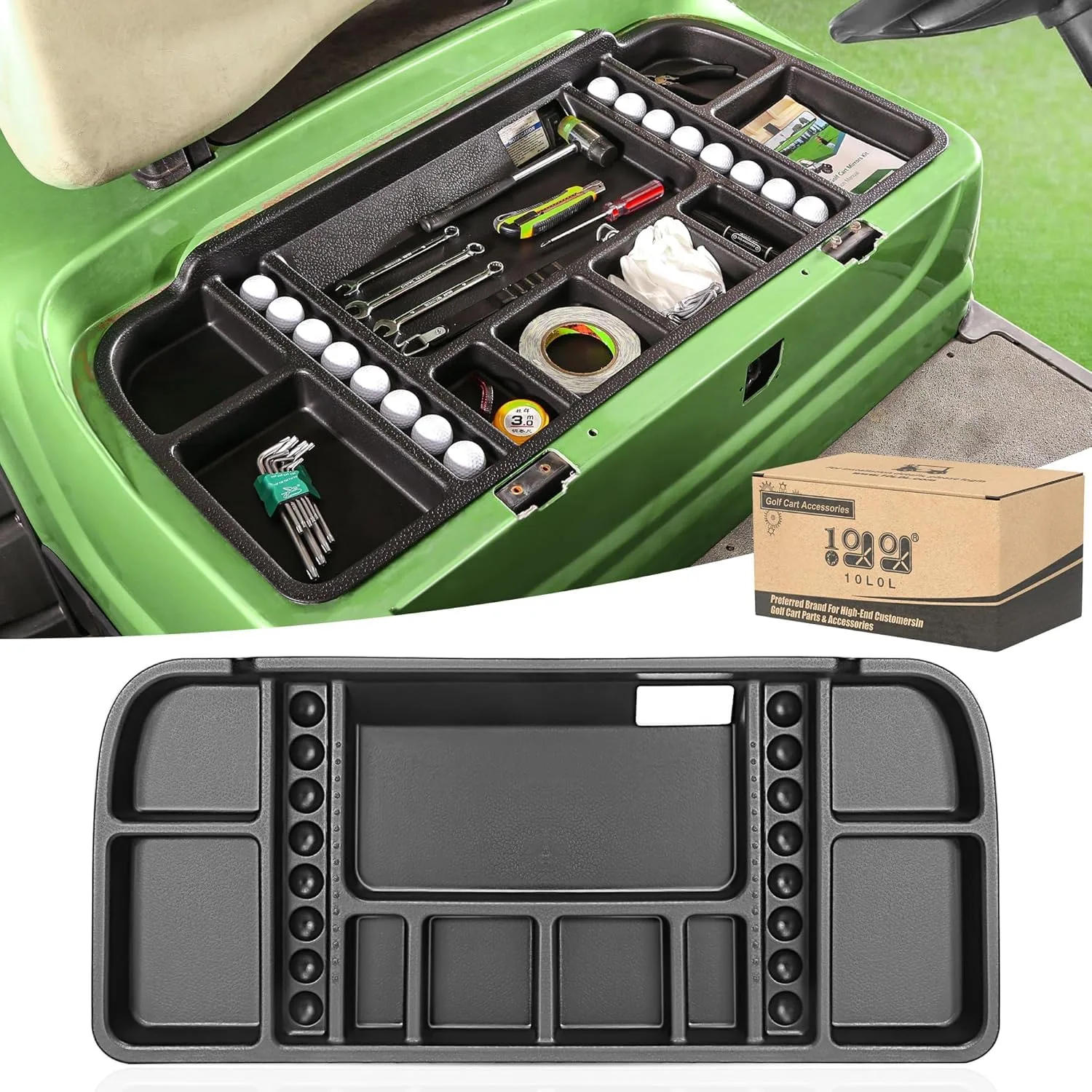 10L0L Under-Seat Storage Tray for Yamaha G29 Electric Carts