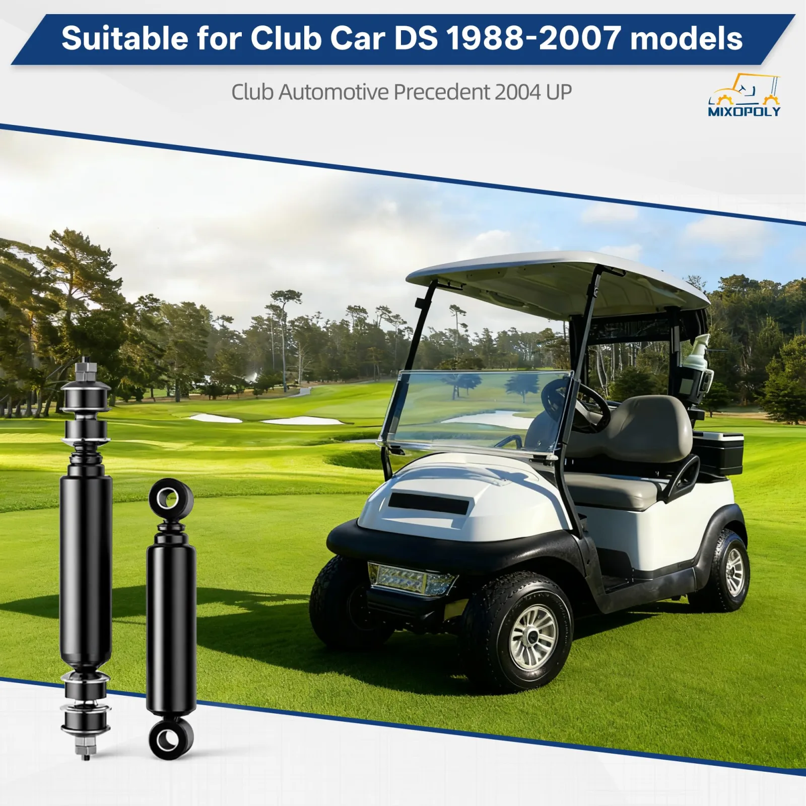 Mixopoly Club Car Golf Cart Front and Rear Shock Kit image 2