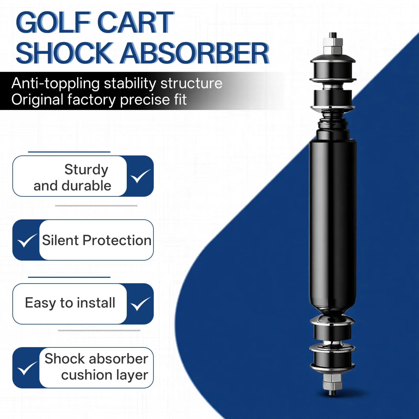 Mixopoly Club Car Golf Cart Front and Rear Shock Kit image 4
