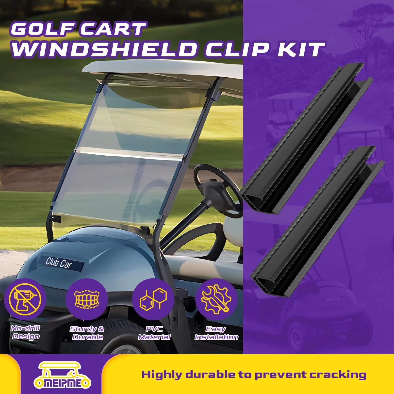 OMEIPMEO Windshield Clips for Club Car Precedent, DS & Tempo image 2